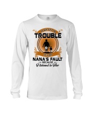 IF WE GET IN TROUBLE - LOVELY GIFT FOR GRANDSON Long Sleeve Tee tile