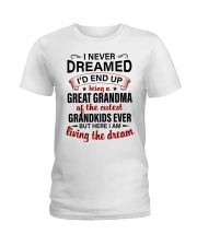 THE CUTEST GRANDKIDS-PERFECT GIFT FOR GREATGRANDMA Ladies T-Shirt tile