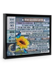 YOU ARE MY SUNSHINE - BEST GIFT FOR GRANDDAUGHTER Floating Framed Canvas Prints Black tile