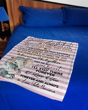 I'LL STAY THERE FOREVER GIFT FOR GRANDDAUGHTER Small Fleece Blanket - 30" x 40" aos-coral-fleece-blanket-30x40-lifestyle-front-02