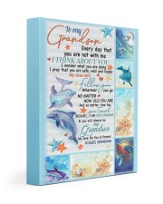 I THINK ABOUT YOU - AMAZING GIFT FOR GRANDSON 11x14 Gallery Wrapped Canvas Prints front