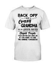 BACK OFF - LOVELY GIFT FOR GRANDCHILDREN Premium Fit Mens Tee tile