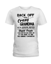 BACK OFF - LOVELY GIFT FOR GRANDCHILDREN Ladies T-Shirt tile