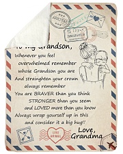 STRAIGHTEN YOUR CROWN - GIFT FOR GRANDSON Sherpa Fleece Blanket tile