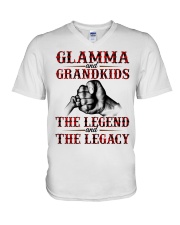 GLAMMA AND GRANDKIDS - PERFECT GIFT FOR YOU V-Neck T-Shirt tile