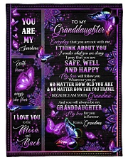 I THINK ABOUT YOU - GREAT GIFT FOR GRANDDAUGHTER Small Fleece Blanket - 30" x 40" front