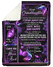 I THINK ABOUT YOU - GREAT GIFT FOR GRANDDAUGHTER Sherpa Fleece Blanket tile