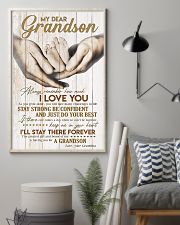 I LOVE YOU - AMAZING GIFT FOR GRANDSON 11x17 Poster lifestyle-poster-1