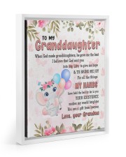 YOU ARE A GIFT FROM HEAVEN - BEST GIFT FOR GRANDDAUGHTER Floating Framed Canvas Prints White tile