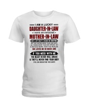 I AM A LUCKY DAUGHTER-IN-LAW Ladies T-Shirt tile