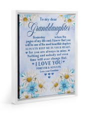 KEEP ME IN YOUR HEART - BEST GIFT FOR GRANDDAUGHTER Floating Framed Canvas Prints White tile