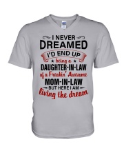 LIVING THE DREAM - LOVELY GIFT FOR DAUGHTER-IN-LAW V-Neck T-Shirt tile