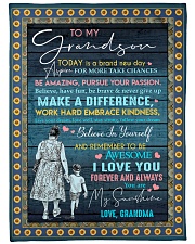 I LOVE YOU - SPECIAL GIFT FOR GRANDSON Fleece Blanket tile
