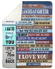 LISTEN TO YOUR HEART - BEST GIFT FOR GRANDDAUGHTER Sherpa Fleece Blanket tile