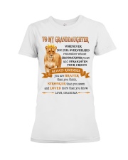 STRAIGHTEN YOUR CROWN - GIFT FOR GRANDDAUGHTER Premium Fit Ladies Tee tile