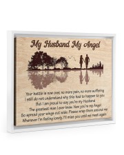 MY HUSBAND MY ANGEL Floating Framed Canvas Prints White tile