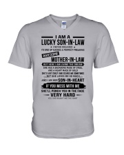 I AM A LUCKY SON-IN-LAW V-Neck T-Shirt tile
