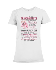 I LOVE YOU - BEST GIFT FOR GRANDDAUGHTER Premium Fit Ladies Tee tile