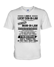I AM A LUCKY SON-IN-LAW V-Neck T-Shirt tile