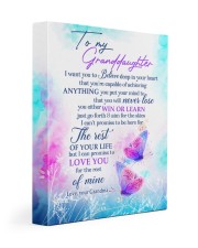 NEVER LOSE - GRANDDAUGHTER GIFT WITH BUTTERFLY 11x14 Gallery Wrapped Canvas Prints front