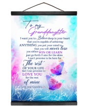 NEVER LOSE - GRANDDAUGHTER GIFT WITH BUTTERFLY Hanging Canvas tile