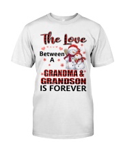 THE LOVE BETWEEN A GRANDMA AND GRANDSON IS FOREVER Classic T-Shirt tile