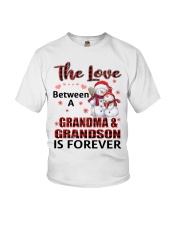 THE LOVE BETWEEN A GRANDMA AND GRANDSON IS FOREVER Youth T-Shirt tile