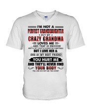 MY BEST FRIEND - GREAT GIFT FOR GRANDDAUGHTER V-Neck T-Shirt tile