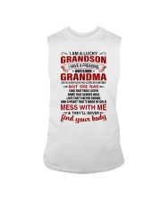 I AM A LUCKY GRANDSON Sleeveless Tee tile