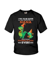 I Try To Be Good - Lovely Gift For Granddaughter Youth T-Shirt front