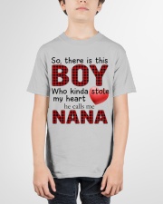 WHO KINDA STOLE MY HEART - NANA TO GRANDSON Youth T-Shirt garment-youth-tshirt-front-01