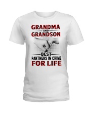 GRANDMA AND GRANDSON - BEST PARTNERS IN CRIME Ladies T-Shirt tile
