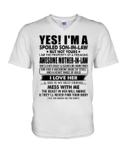 SHE IS MY BEST FRIEND - BEST GIFT FOR SON-IN-LAW V-Neck T-Shirt tile