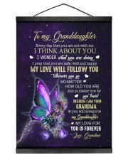 MY LOVE WILL FOLLOW YOU - LOVELY GIFT FOR GRANDDAUGHTER Hanging Canvas tile