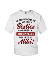SHE IS MY ALIBI - GREAT GIFT FOR GRANDDAUGHTER Youth T-Shirt front