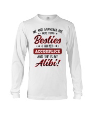 SHE IS MY ALIBI - GREAT GIFT FOR GRANDDAUGHTER Long Sleeve Tee tile