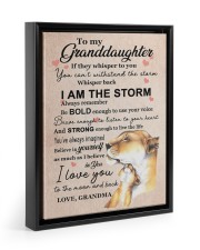 LISTEN TO YOUR HEART - GRANDMA TO GRANDDAUGHTER 11x14 Black Floating Framed Canvas Prints thumbnail