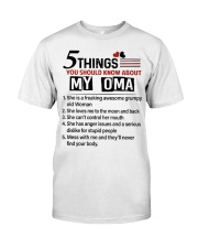 5 THINGS ABOUT MY OMA - BEST GIFT FOR GRANDKIDS Premium Fit Mens Tee tile