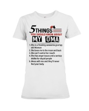 5 THINGS ABOUT MY OMA - BEST GIFT FOR GRANDKIDS Premium Fit Ladies Tee tile