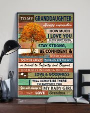 I LOVE YOU - LOVELY GIFT FOR GRANDDAUGHTER 11x17 Poster lifestyle-poster-2