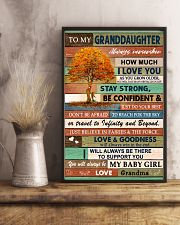 I LOVE YOU - LOVELY GIFT FOR GRANDDAUGHTER 11x17 Poster lifestyle-poster-3