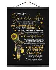 ALWAYS BE WITH YOU - GRANDMA TO GRANDDAUGHTER 12x16 Black Hanging Canvas thumbnail