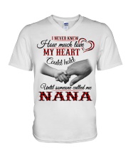 MY HEART - PERFECT GIFT FOR NANA V-Neck T-Shirt tile
