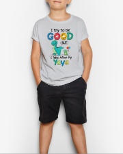I Try To Be Good - Best Gift For Grandchild Youth T-Shirt lifestyle-youth-tshirt-front-1