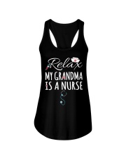 RELAX MY GRANDMA IS A NURSE Ladies Flowy Tank tile