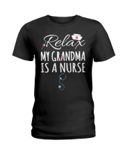 RELAX MY GRANDMA IS A NURSE Ladies T-Shirt tile