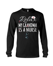 RELAX MY GRANDMA IS A NURSE Long Sleeve Tee tile