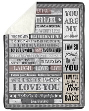 I LOVE YOU - GRANDMA TO GRANDDAUGHTER RACHEL Sherpa Fleece Blanket tile