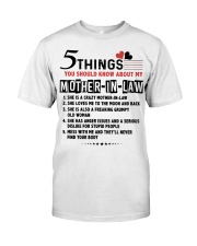5 THINGS YOU SHOULD KNOW ABOUT MY MOTHER-IN-LAW Premium Fit Mens Tee tile