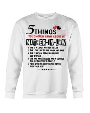 5 THINGS YOU SHOULD KNOW ABOUT MY MOTHER-IN-LAW Crewneck Sweatshirt tile